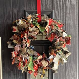 Christmas Fabric Wreaths