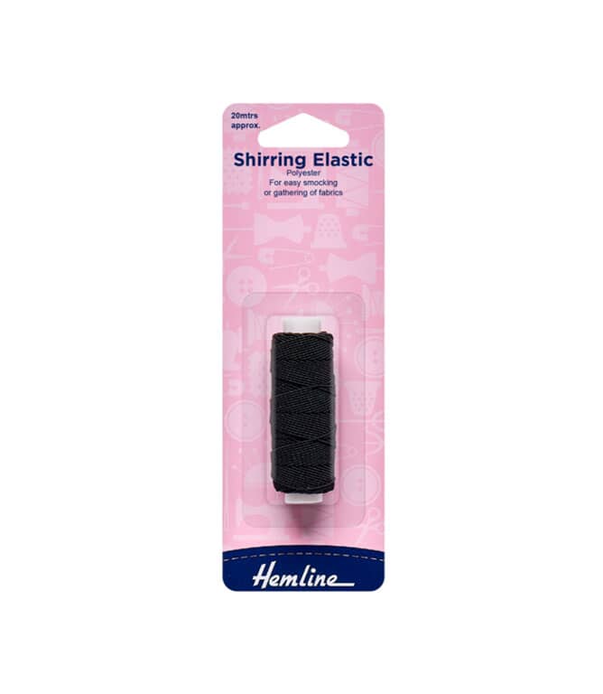 Shirring Elastic Black