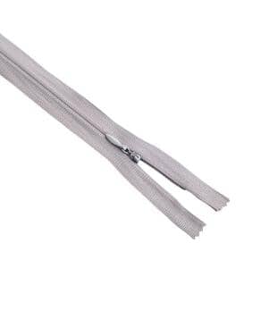 Zips & Fastenings / Closed End Invisible Zip Steel Grey