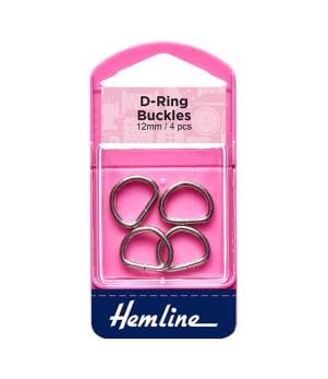 Repair & Alterations / Metal D-Rings 12mm Nickel