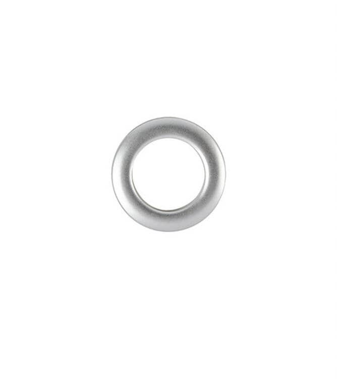 36mm Clip on Eyelet rings Satin Chrome Pack of 36