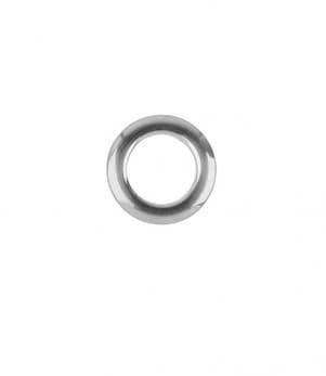 Tape, Buckram & Eyelets / 36mm Clip on Eyelet rings Brushed Nickel Pack 36