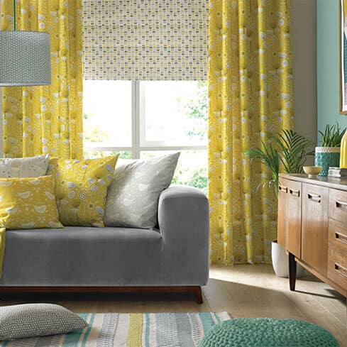 Using Mid Century Curtain Fabric For A Scandi Look