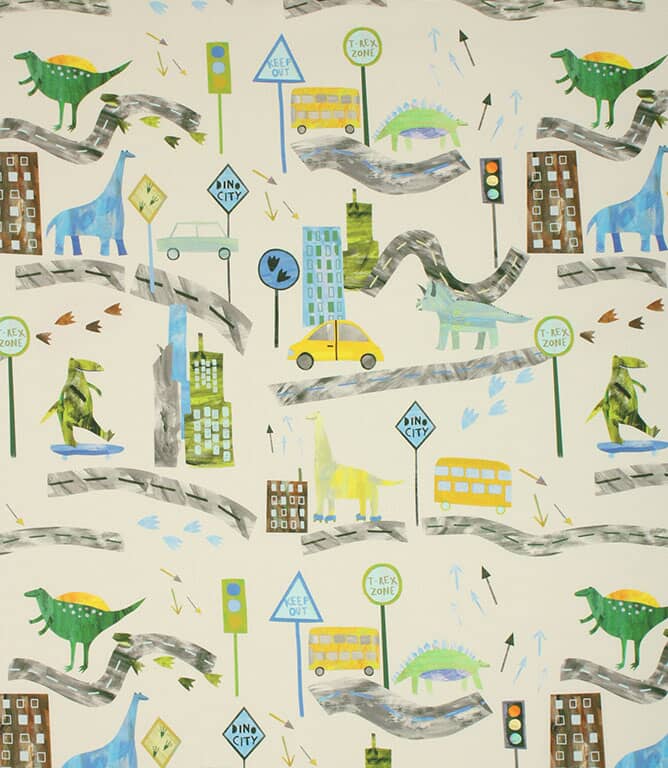 Prestigious Textiles Dino City Fabric / Reef Prestigious Textiles Dino City Fabric / Reef
