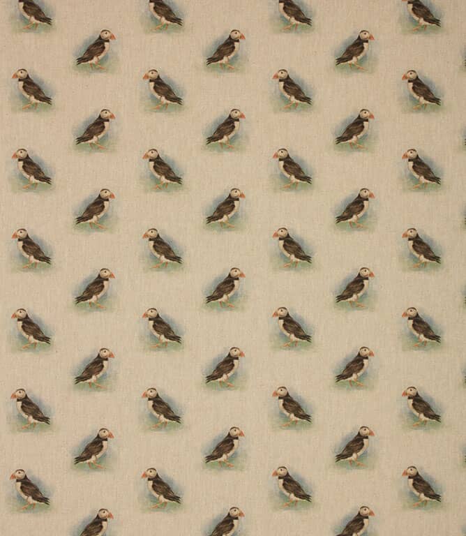 Skellig Puffins Fabric / Natural Skellig Puffins Fabric / Natural