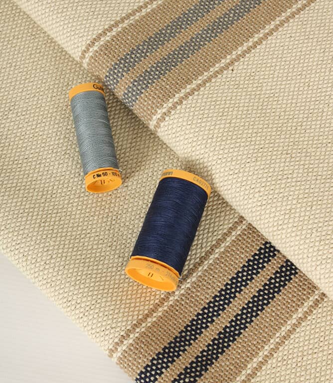 JF Grainsack Stripe Fabric / Grey