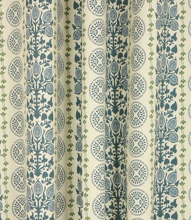 Banbury Fabric / Indigo / Sap Green