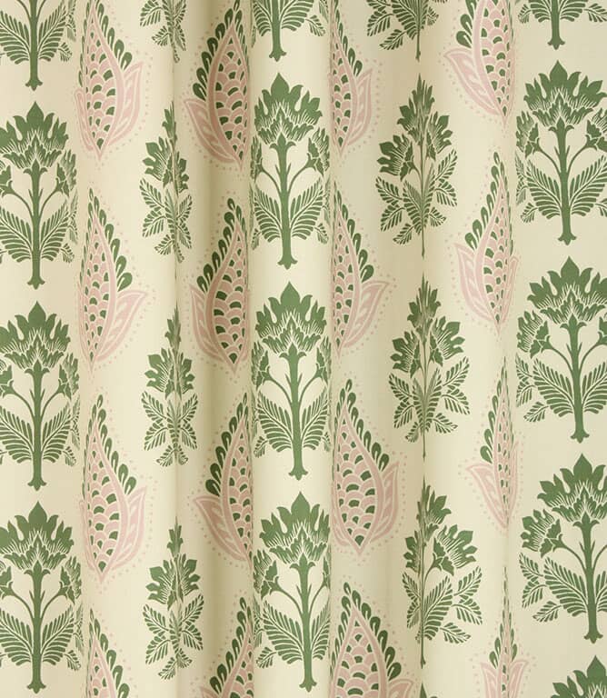 Southam Fabric / Soft Pink / Sap Green