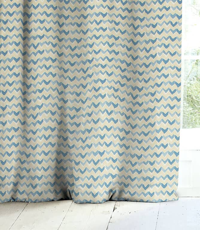 Linwood Fabrics Lara Fabric / Blue
