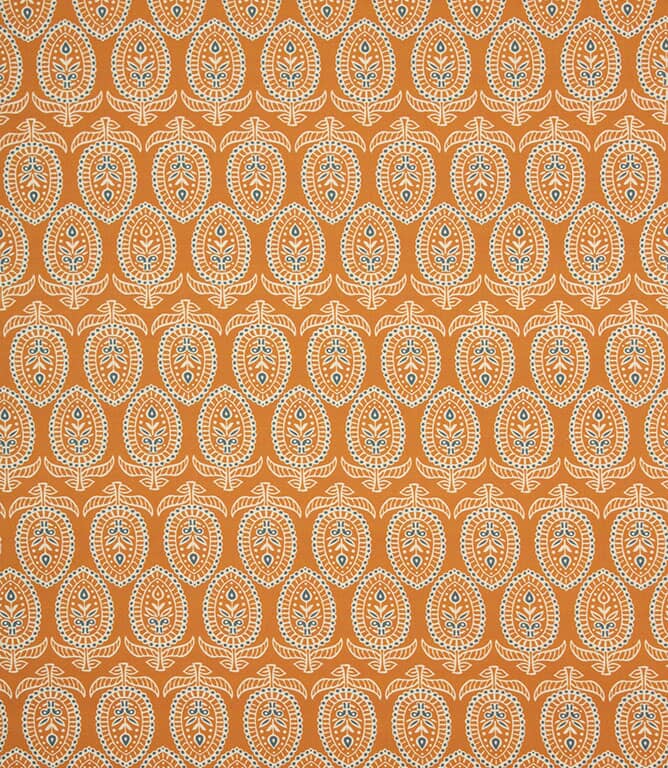 Heyford Fabric / Burnt Orange