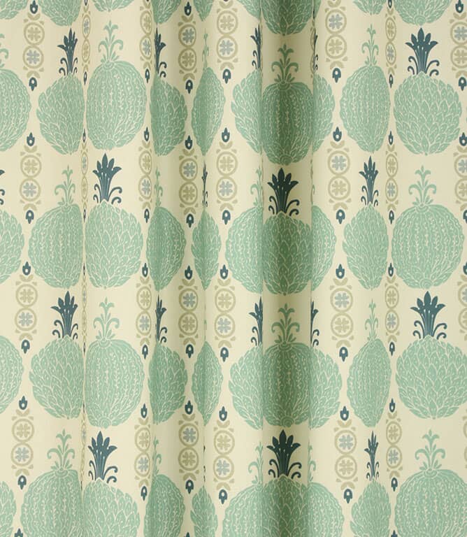 Bloxham Fabric / Eau De Nil / Ivory