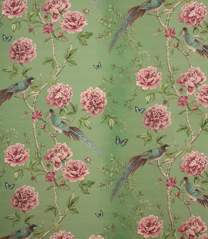 Paloma Home Vintage Chinoiserie Fabric / Jade Paloma Home Vintage Chinoiserie Fabric / Jade