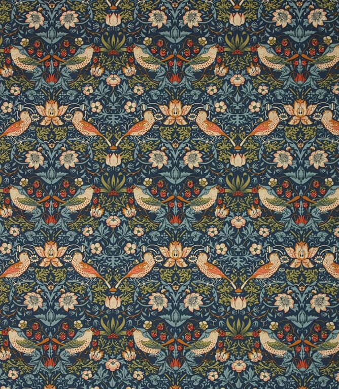Strawberry Thief Fabric / Indigo Strawberry Thief Fabric / Indigo