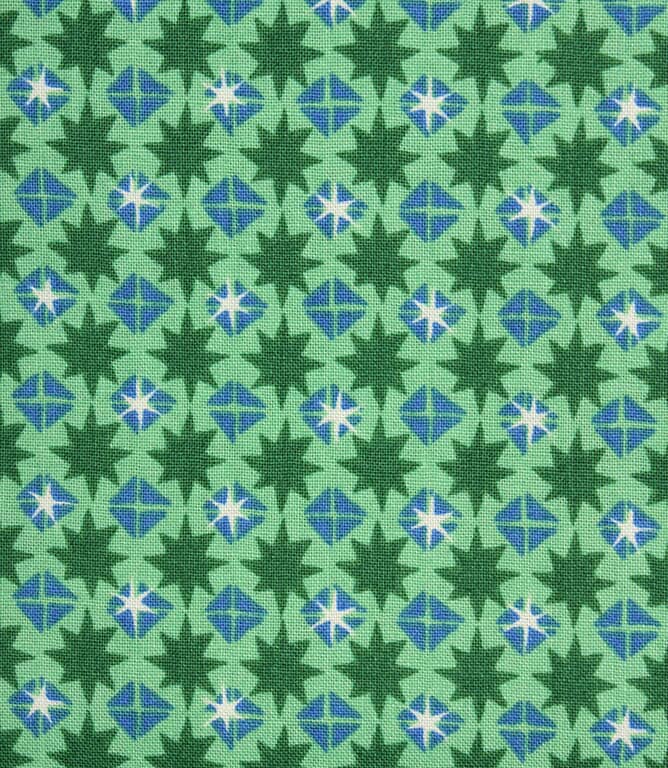 Liberty Starlit Sparkle Fabric / Green