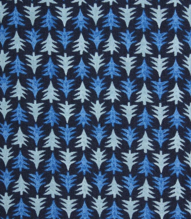Liberty Festive Fir Fabric / Blue