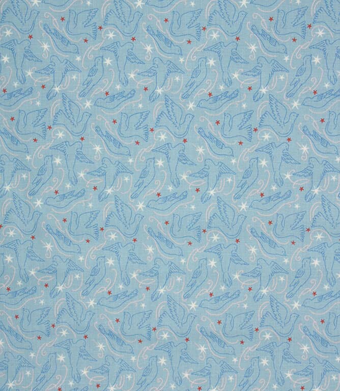 Liberty Dove Star Fabric / Blue