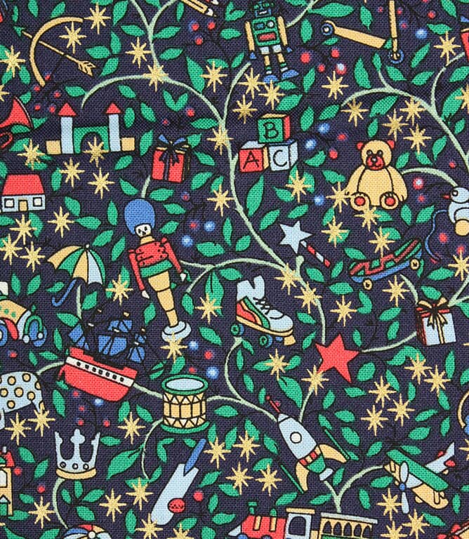 Liberty Magical Forest Fabric / Navy