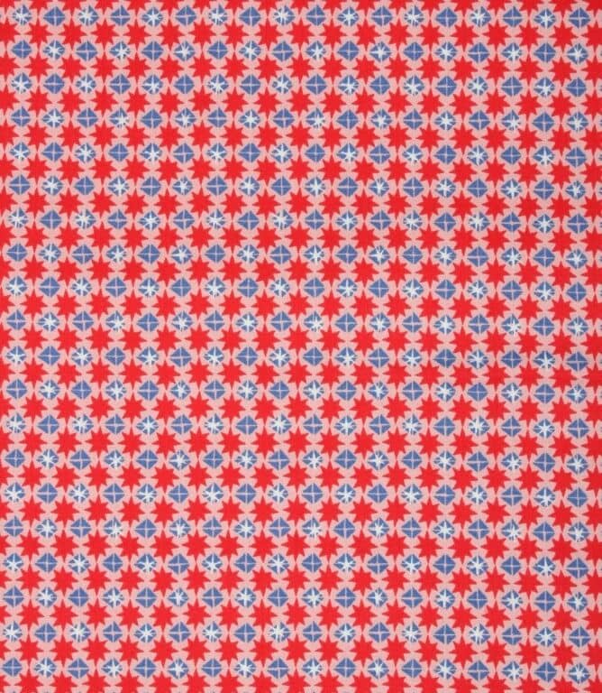 Liberty Starlit Sparkle Fabric / Red