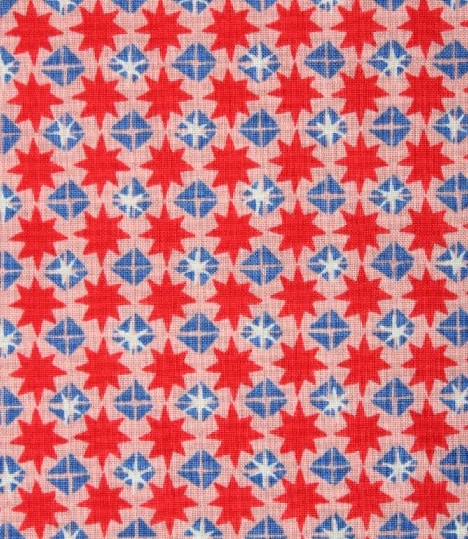Liberty Starlit Sparkle Fabric / Red