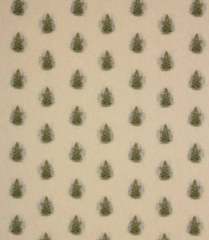 Christmas Pine / Natural Fabric Remnant