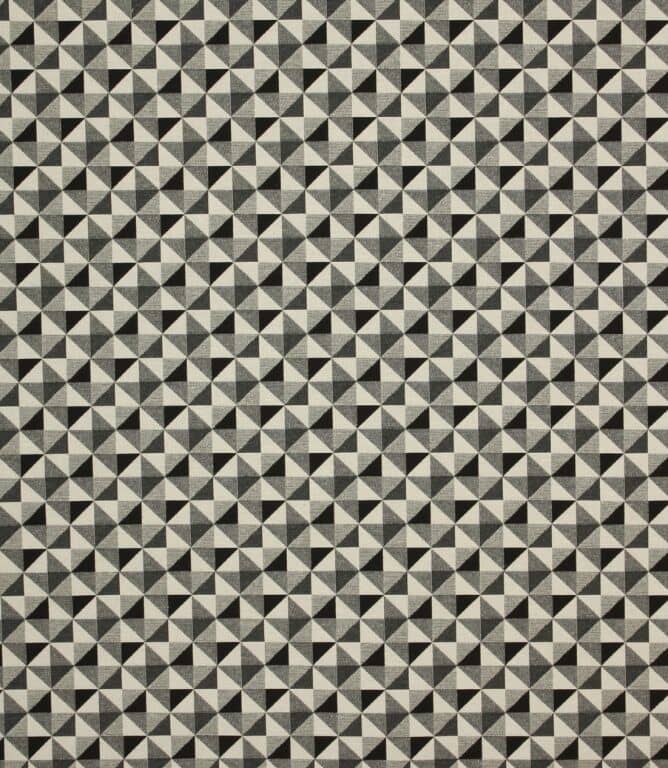 JF Geo Greyscale Fabric / Noir