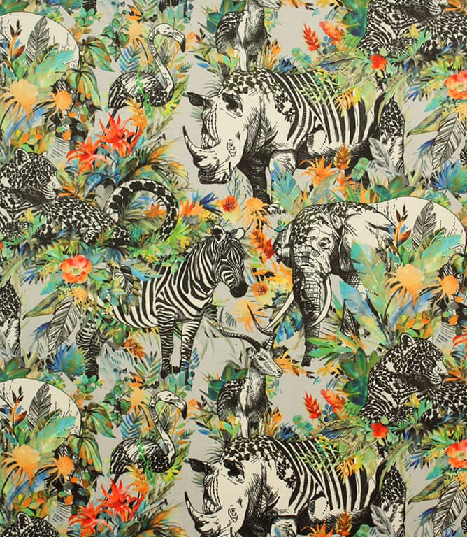 Safari Paradise Velvet Fabric / Jewel Safari Paradise Velvet Fabric / Jewel