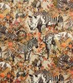 Safari Paradise Velvet Fabric / Sienna