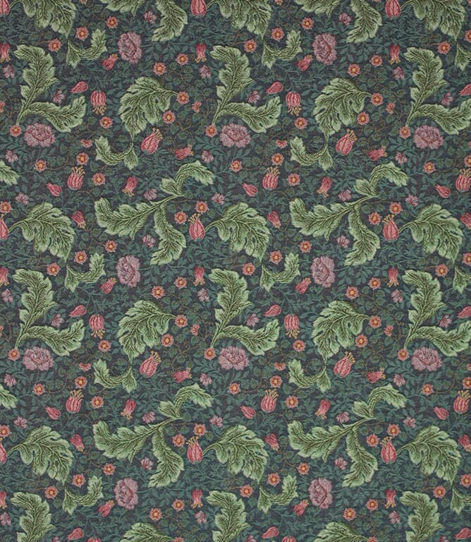 Floret Tapestry Fabric / Navy Floret Tapestry Fabric / Navy