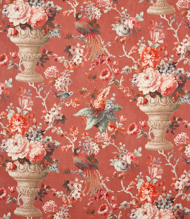 Prestigious Textiles Clarence Fabric / Cherry