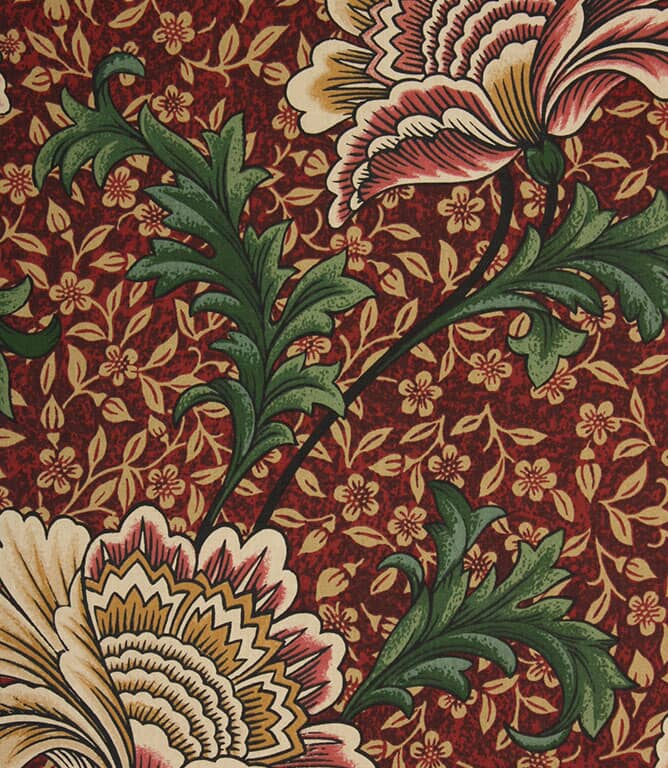 iLiv Winter Garden Fabric / Garnet