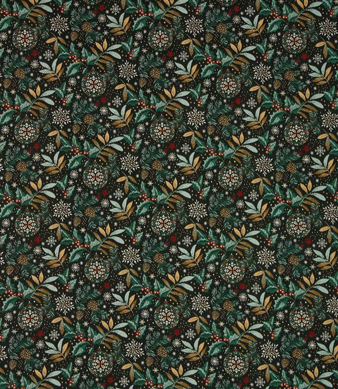 Christmas Sparkle Fabric / Green Christmas Sparkle Fabric / Green