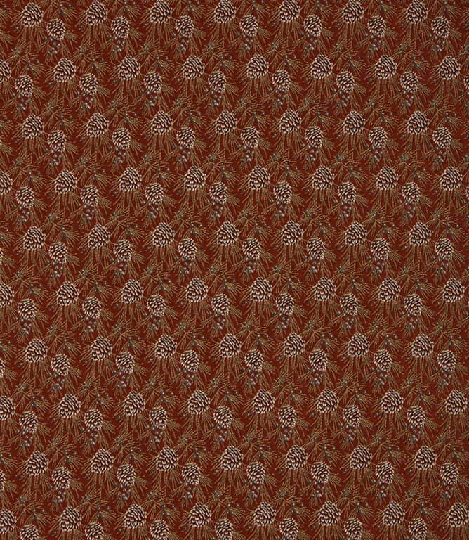 Christmas Fern Fabric / Rust Christmas Fern Fabric / Rust