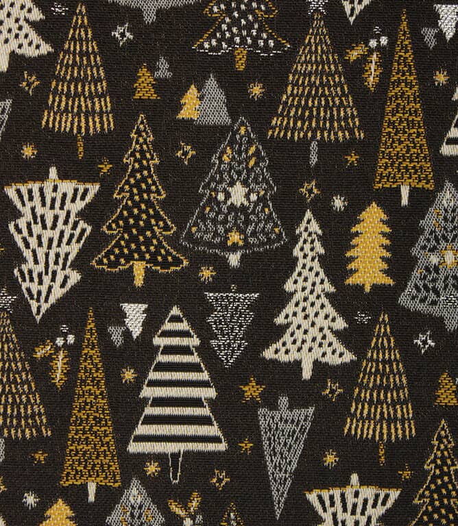Christmas Tree Tapestry Fabric / Granite