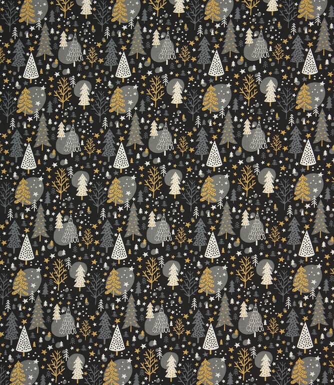 Christmas Forest Fabric / Anthracite