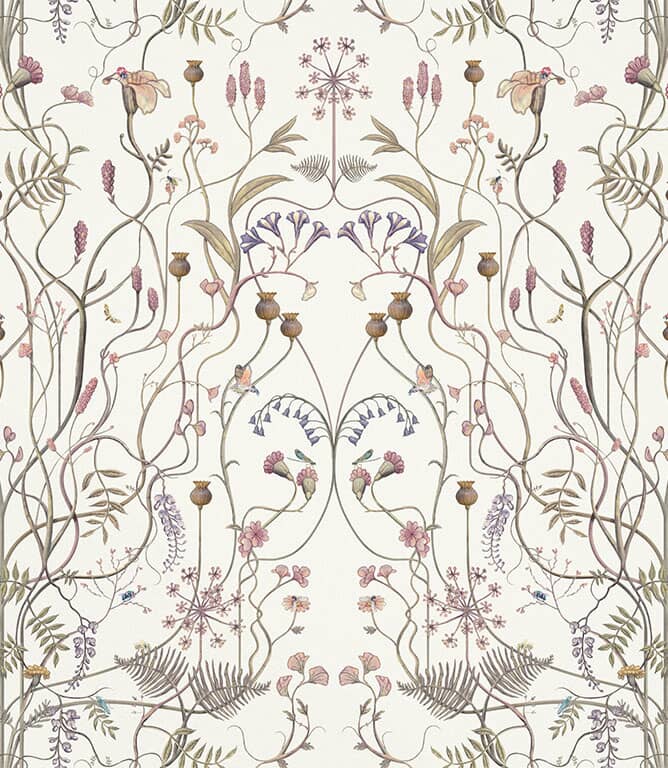 The Chateau The Wildflower Garden Fabric / Whisper White The Chateau The Wildflower Garden Fabric / Whisper White