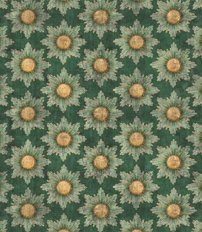 The Chateau Mademoiselle Fabric / Cobalt Green