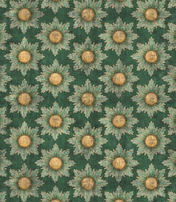 The Chateau Mademoiselle Fabric / Cobalt Green The Chateau Mademoiselle Fabric / Cobalt Green
