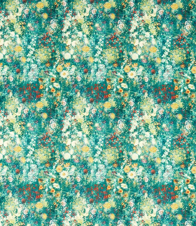 Studio G Rosedene Velvet Fabric / Forest