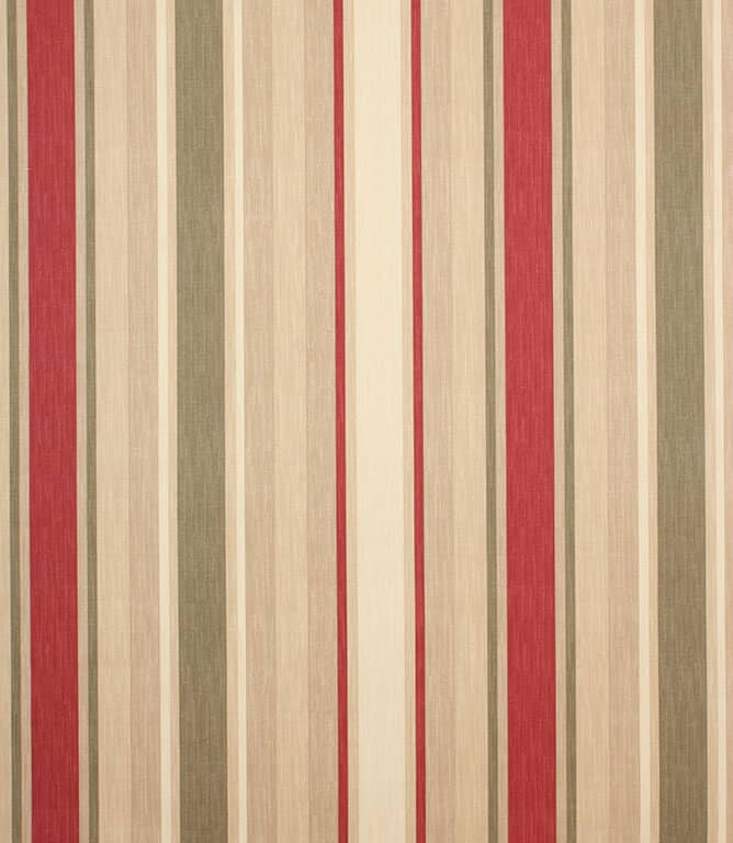Laura Ashley Awning Stripe Fabric / Raspberry / Lichen Laura Ashley Awning Stripe Fabric / Raspberry / Lichen