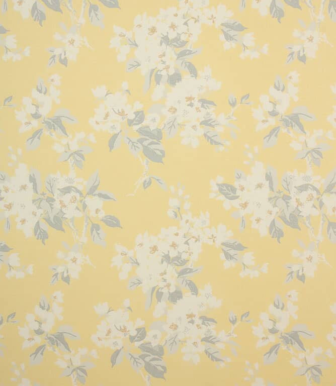Laura Ashley Apple Blossom Fabric / Pale Sunshine Laura Ashley Apple Blossom Fabric / Pale Sunshine