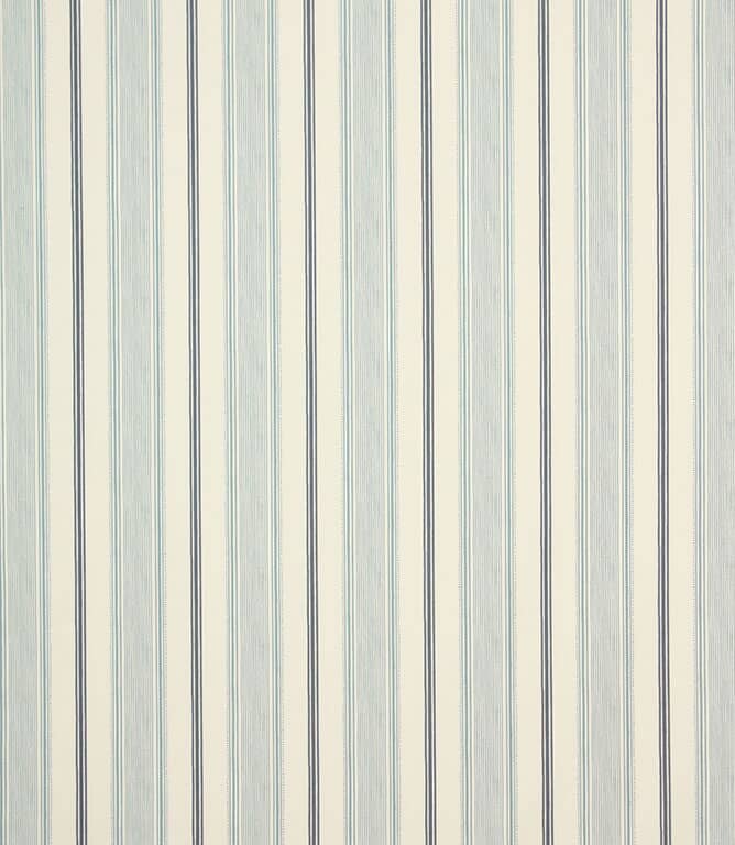 Laura Ashley Heacham Stripe Fabric / Dark Seaspray Laura Ashley Heacham Stripe Fabric / Dark Seaspray