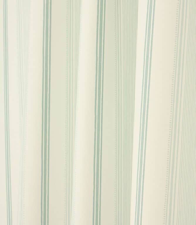 Laura Ashley Heacham Stripe Fabric / Duck Egg