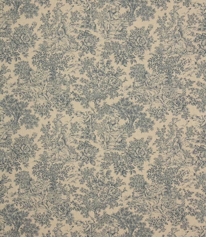 Zen Toile Linen Fabric / Marine Zen Toile Linen Fabric / Marine