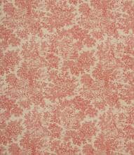 Zen Toile Linen Fabric / Red