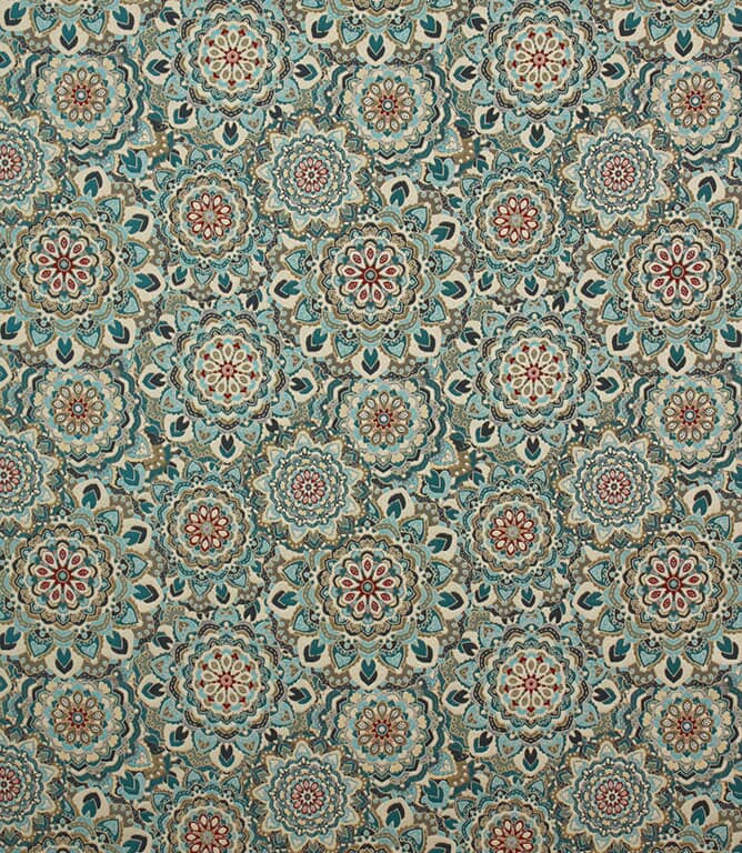 Mandala Fabric / Blue Mandala Fabric / Blue