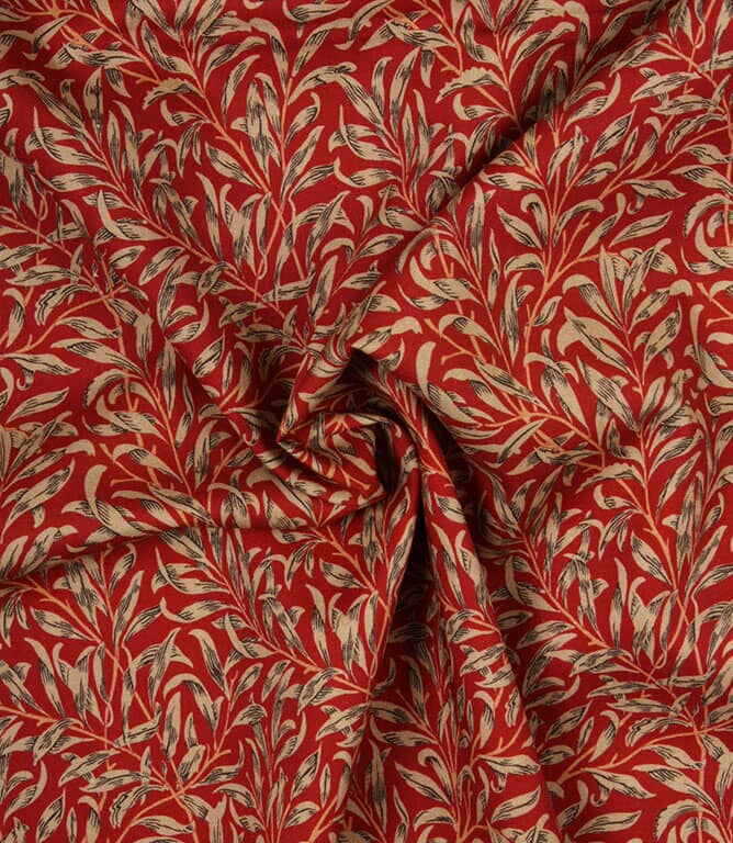 Willow Bough Fabric / Crimson