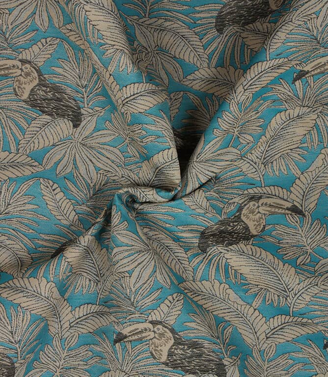 Toucan Outdoor Fabric / Turquoise