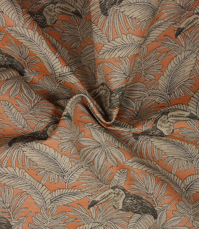 Toucan Outdoor Fabric / Terracotta