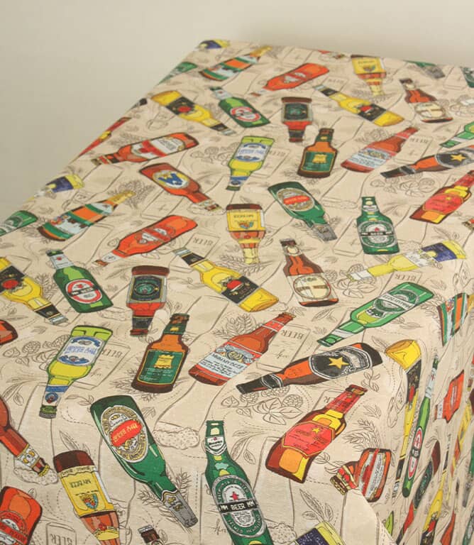 Beer Tablecloth Fabric / Multi