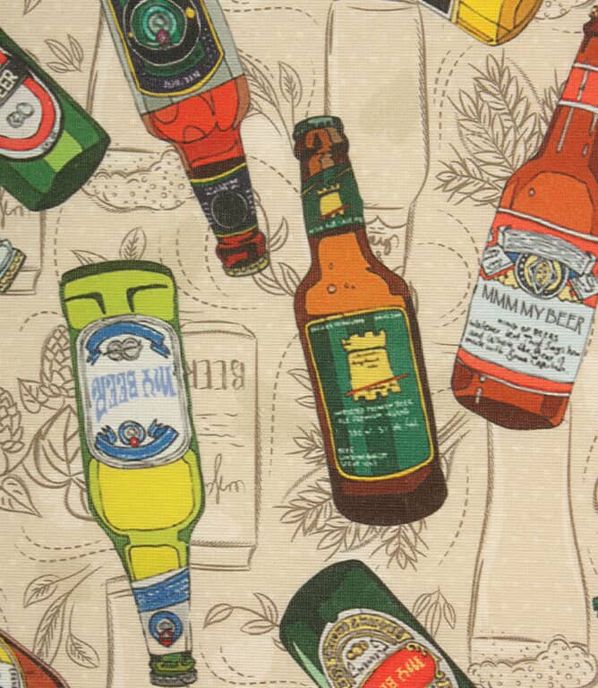 Beer Tablecloth Fabric / Multi